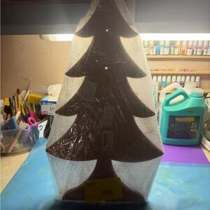 Wooden Holiday Tree Decor